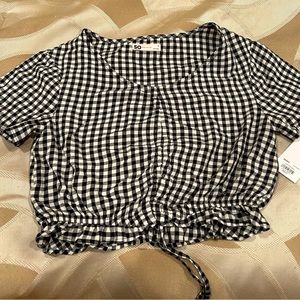 So Good For Life Black and White Checkered Shirt- Small